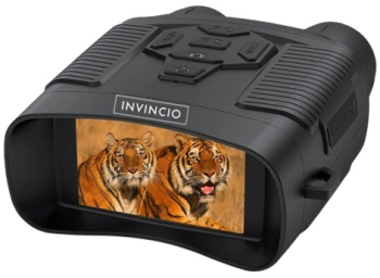 Binoclu cu vedere noctura Invincio Pro resolutie 4K functie foto 36 mpx suport SD card 256 gb compatibil display LCD 3 inch color zoom 