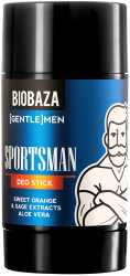 Deodorant stick cu aloe vera si extract de portocala dulce & salvie Sportsman BIOBAZA GENTLEMEN 50 ml 