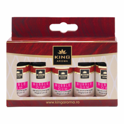 Pachet 5 uleiuri parfumate aromaterapie BUBBLE GUM Kingaroma 