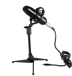 Set Microfon De Studio Tripod Xlr-3 5mm 