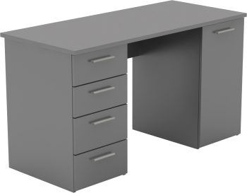 Birou DTD grafit Eustach 137x60x76 3 cm 