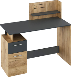 Birou DTD stejar artisan grafit Platon 121 5x55x109 5 cm 