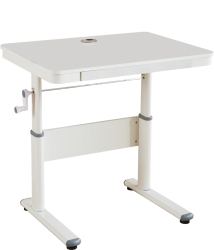 Birou inaltime reglabila alb Janis 80x60x63-88 cm 