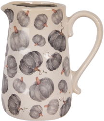Carafa decorativa ceramica gri bej Dovleac 21x15x23 cm 
