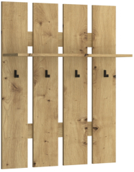 Cuier perete PAL stejar Artisan Airon 80x23x100 cm 