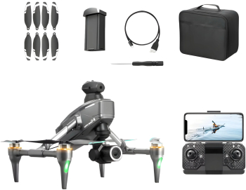 Drona Toucan Original HexaCraft Camera duala 4K-Like pentru copii si adulti 