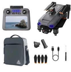 HexaCraft Aerovex &ndash Drona profesionala cu camera 360 pe gimbal 3 axe 45min zbor ecran 5.5 inch GPS si raza 10km 