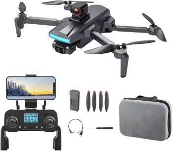 HexaCraft AngelSword &ndash Drona cu camera duala pe gimbal 3 axe GPS AI Follow Me ecran telecomanda senzori 360 28min zbor 