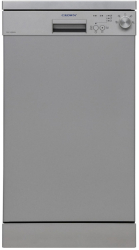 Masina de spalat vase slim Crown DWC 4508ASL Program ECO Start intarziat 10 seturi 4 programe 2 cosuri 45 cm Clasa E Argintie 