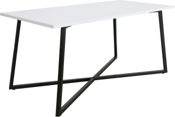 Masuta alba neagra Bertel 100x50x47 cm 