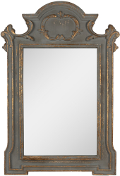 Oglinda perete lemn verde auriu 75x4x110 cm 