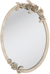 Oglinda perete metal bej vintage 35x3x51 cm 