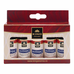 Pachet 5 uleiuri parfumate aromaterapie ANTITABAC Kingaroma 