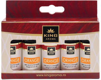Pachet 5 uleiuri parfumate aromaterapie ORANGE Kingaroma 
