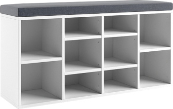 Pantofar cu banca DTD alb Lushka 104x30x53 4 cm 