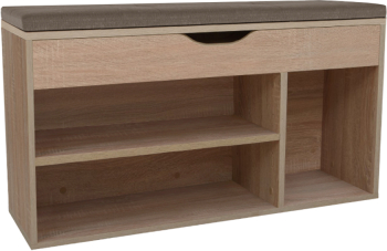 Pantofar cu banca DTD stejar sonoma Fuddy 103 6x32x48 cm 