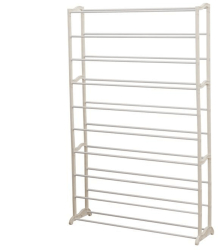 Pantofar plastic metal alb Botis 90x16x140 cm 