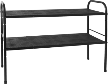 Raft ajustabil otel negru Somer 50-90x25x50 cm 