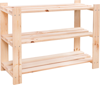Raft pardoseala lemn pin natur Simu 80x38x55 cm 