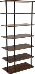 Raft pardoseala negru lemn rustic Etuda 46x24x102 5 cm 