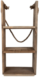 Raft perete lemn maro 28x16x59 cm 