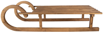 Sanie decorativa lemn maro 100x37x27 cm 