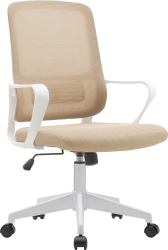Scaun birou bej alb Salomo 63x61x99-109 cm 