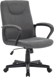 Scaun birou gri negru Revin 60 5x66x94-104 cm 