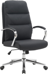 Scaun birou negru crom Admon 58x65x102/108 cm 