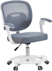 Scaun birou pivotant gri alb Trixi 59x50x81-91 cm 