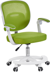 Scaun birou pivotant verde alb Trixi 59x50x81-91 cm 