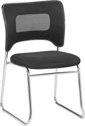 Scaun stivuibil negru crom Delos 47x56x82.5 cm 