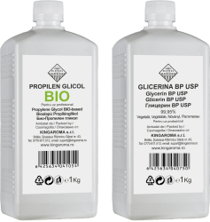 Set Propilenglicol PG BIO Kingaroma 1Kg si Glicerina Vegetala VG 99 5 BP USP Kingaroma 1 Kg pentru uz tehnic/alimentar/cosmetic