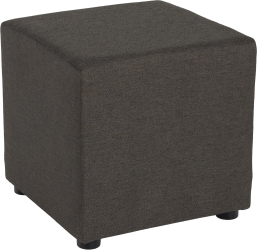 Taburet textil gri-maro Regor 40x40x39 cm 