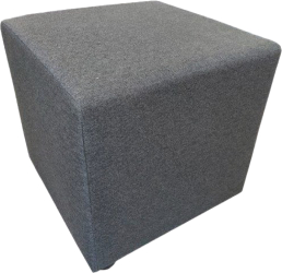 Taburet textil gri Regor 40x40x39 cm 