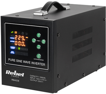 Termice Pure Sinus Inversor 12v 700W 1000VA Rebel 