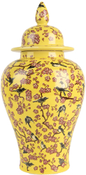 Vaza flori ceramica multicolora 11x22 cm 