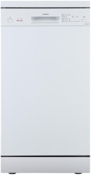 Masina de spalat vase slim Crown DWC4540C W Program ECO Incarcare la jumatate 9 seturi 45 cm 4 programe Clasa E Alba 