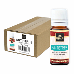 Pachet 50 uleiuri parfumate aromaterapie ANTISTRES Kingaroma 10 ml 