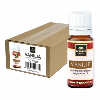 Pachet 50 uleiuri parfumate aromaterapie VANILIE Kingaroma 10 ml 
