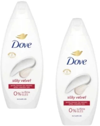 Pachet x 2 Gel de dus Dove Essential Care Silky Velvet 720ml 