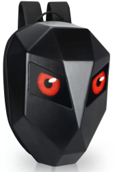 RUCSAC RIGID CU ECRAN LED SI BLUETOOTH - DEVIL EYES 36x18x48 cm - NEGRU - MOTOCICLETA / ATV / BICICLETA / TROTINETA 