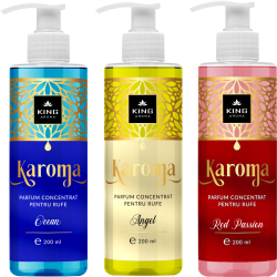 Set 3 Parfumuri concentrate pentru rufe KAROMA - Ocean Angel Red Passion 3 x 200 ml 