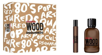 Set cadou Dsquared Original Wood pentru barbati EDP 100 ml + EDP 10 ml 