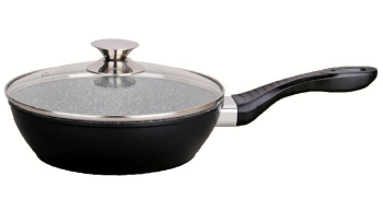 Tigaie adanca tip Wok cu capac 30 cm granit 