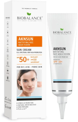 AKNSUN Crema cu SPF 50+ Matifianta pentru Ten Acneic si Gras Bio Balance 40 ml 