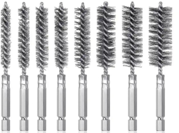 Set 8 perii cu prindere hexagonala de 1/4 inch pentru bormasina concepute pentru alezare curatare slefuire si lustruire indepartarea vop 