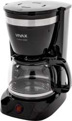 Aparat de cafea cu filtru VIVAX CM-08126F capacitate 1.25 L putere 800 W Negru 