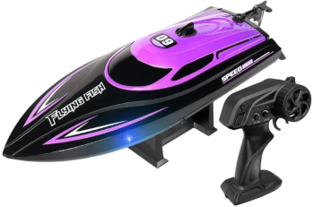 Barca cu telecomanda iUni HJ812 RC Racing Speed Boat Drift Viteza 25 km/h 2.4GHz 
