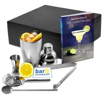 Cocktail Shaker - 5 piese + 100 Retete de cocktail